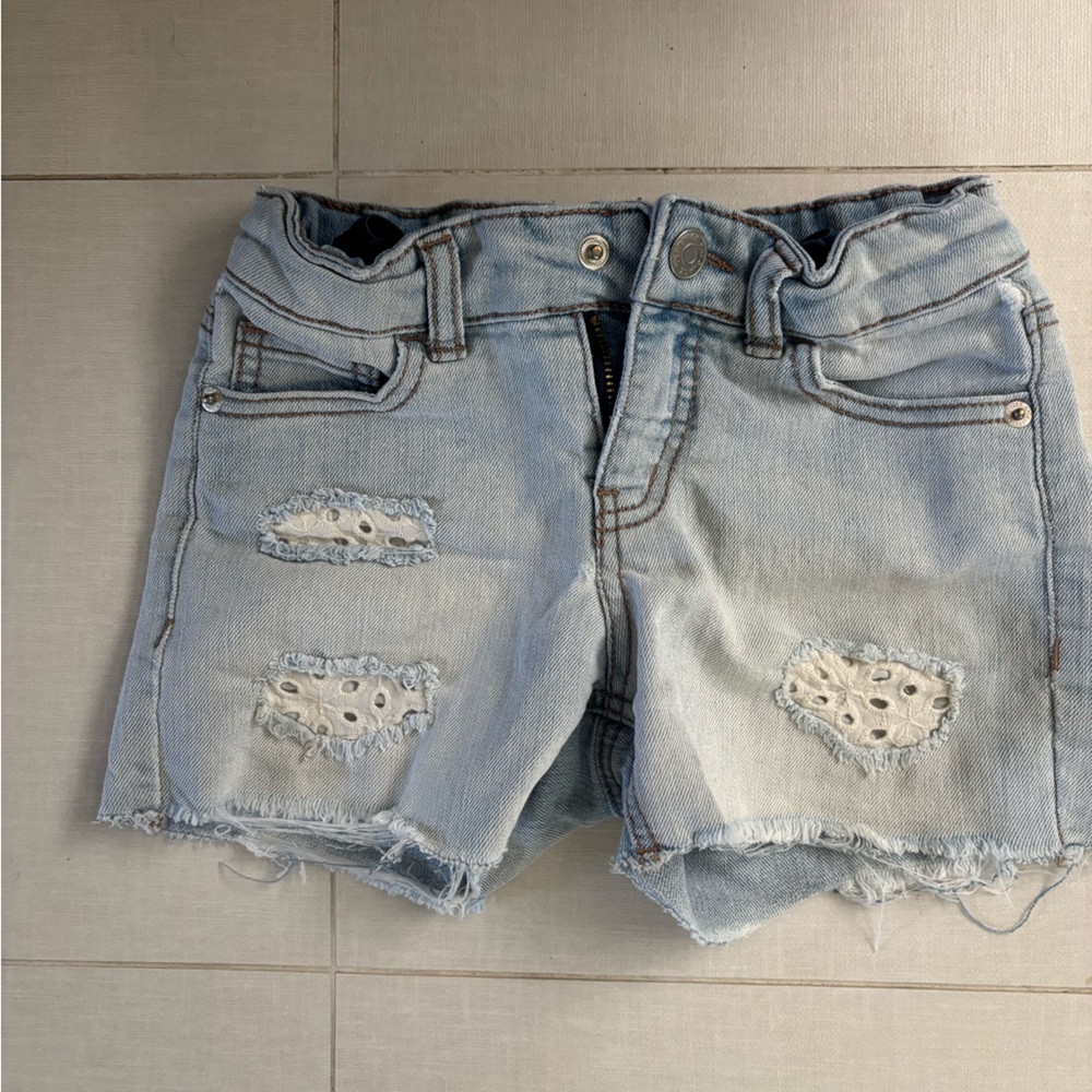 Girls Cat and Jack denim shorts